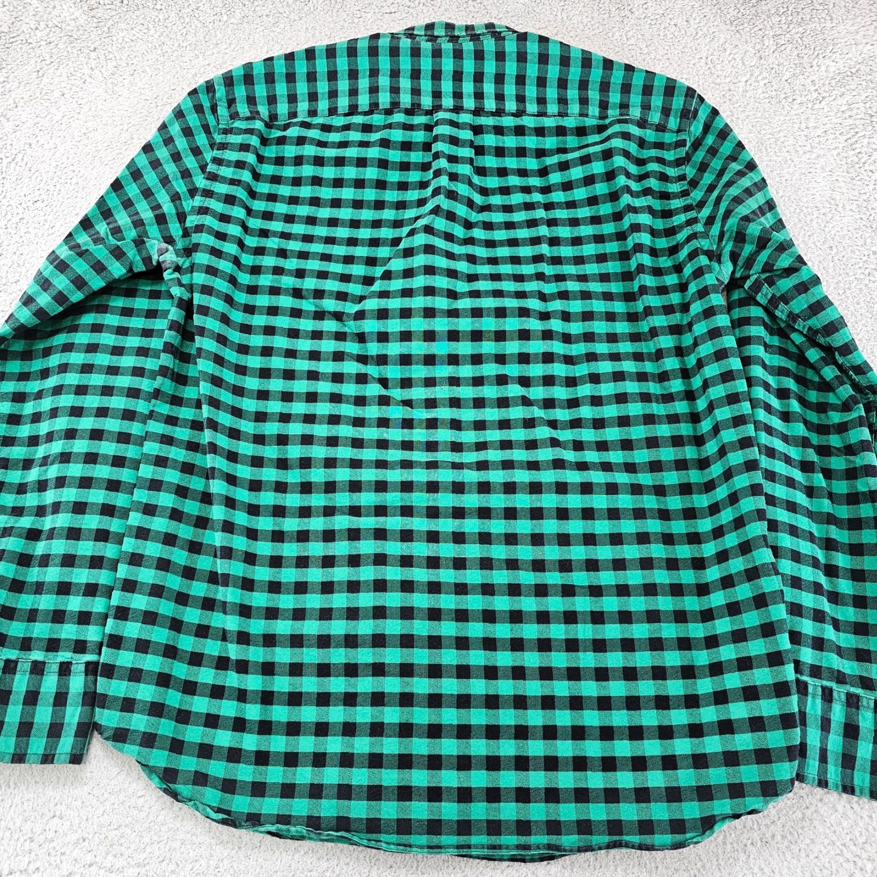 J.Crew J.CREW Shirt Mens L Green Plaid Slim Fit Button-Up Oxford Casual Preppy Shirt Size US L / EU 52-54 / 3 - 6 Thumbnail