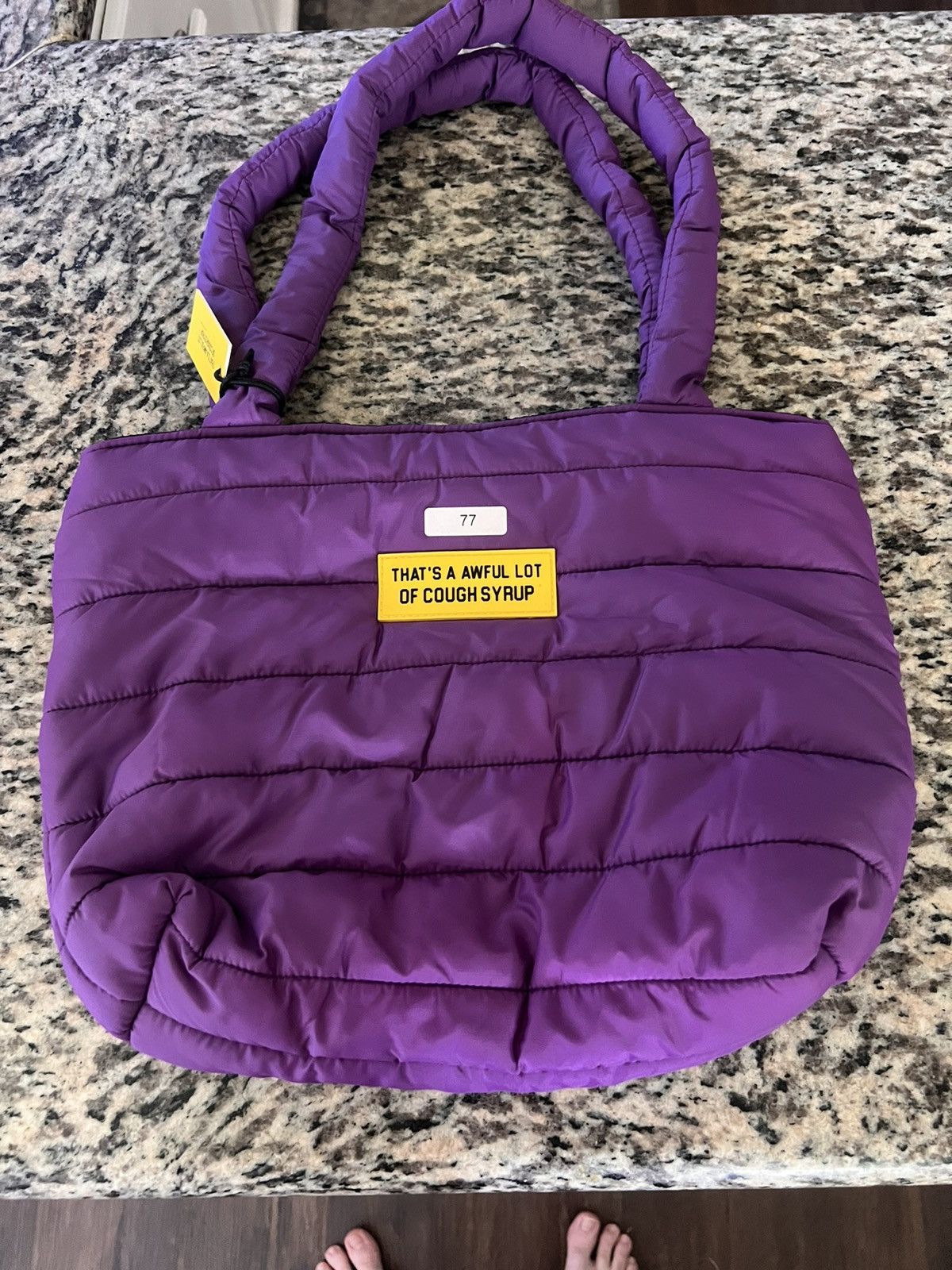 Awful Lot of Cough Syrup Awful lot of cough syrup puffer bag Size ONE SIZE - 1 Thumbnail