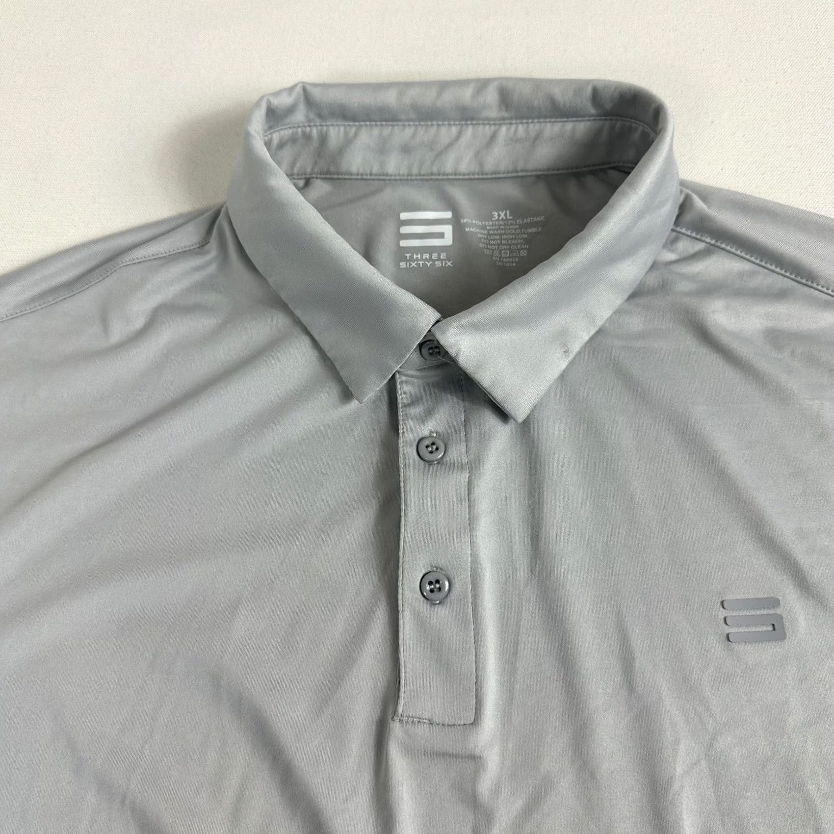 Vintage VINTAGE Three Sixty Six Polo Shirt Mens 3XL Gray Performance Golf 366 Stretch Casual Size US XXL / EU 58 / 5 - 4 Thumbnail