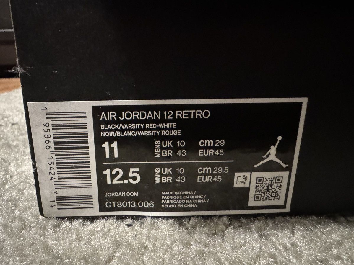 Jordan Brand Jordan 12 Playoffs Size US 11 / EU 44 - 6 Thumbnail