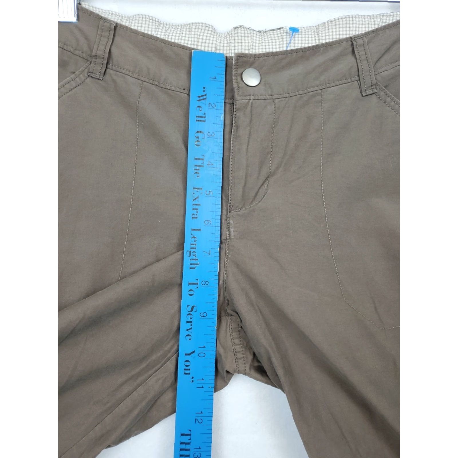 Vintage Columbia Pants Women 8 Brown Cropped Straight Leg Cargo Pockets Outdoor Casual Machine Washable Nylon Blend Signature? Size 30" / US 8 / IT 44 - 7 Thumbnail