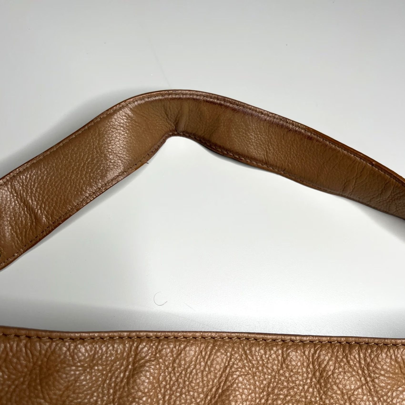 Michael Kors Michael Kors Austin Pebbled Leather Shoulder Tote Bag Brown Hobo Bag Women Size ONE SIZE - 7 Thumbnail