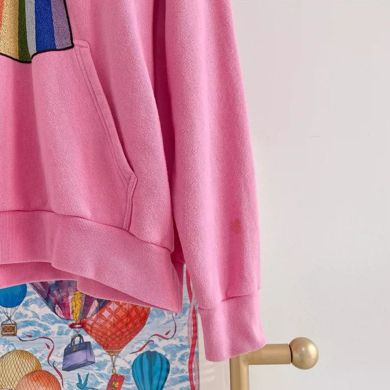 Gucci Gucci Pink hooded frisbee sweatshirt Size S / US 4 / IT 40 - 5 Thumbnail