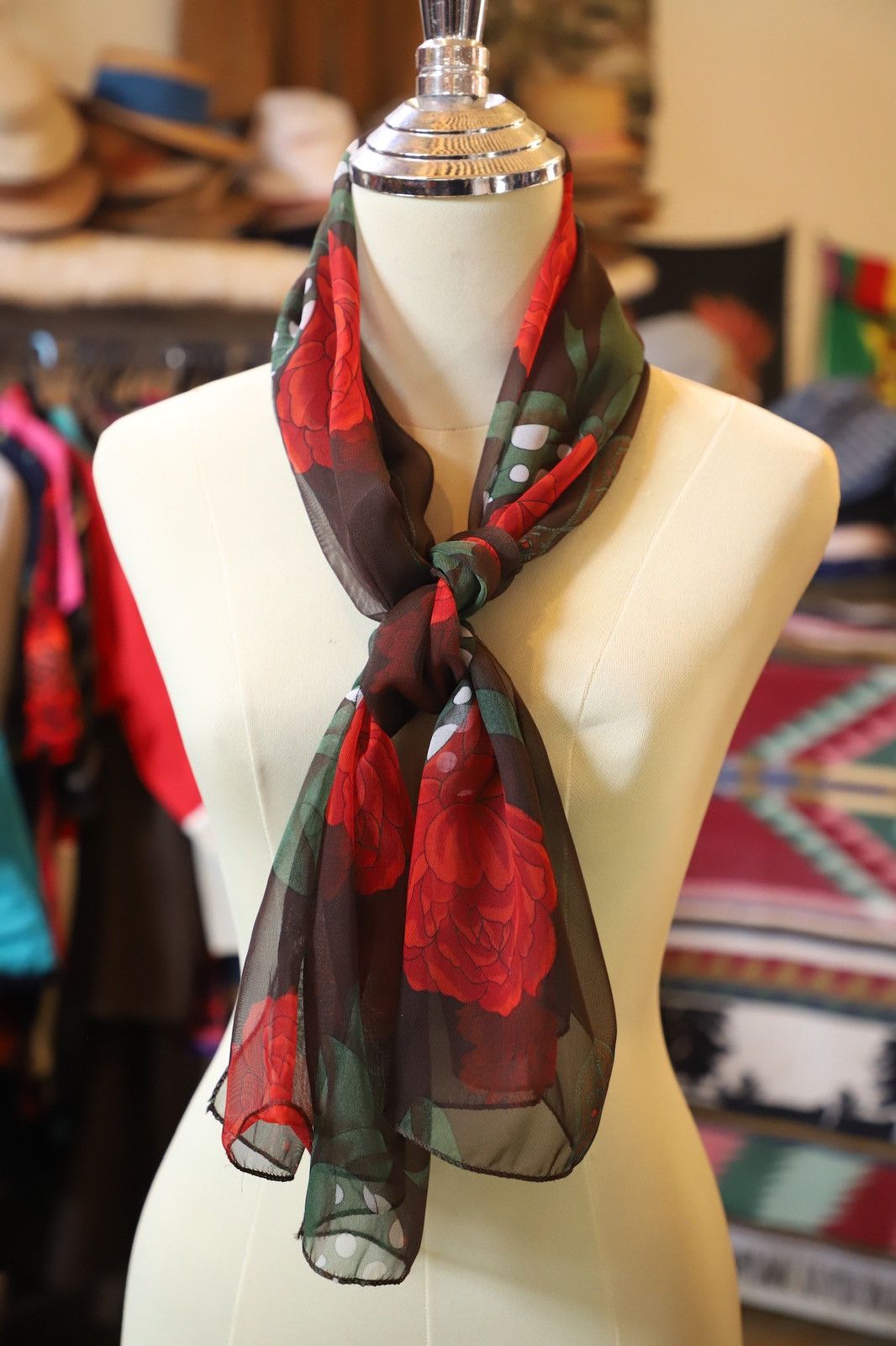 Japanese Brand Scarf Japanese Vintage Scarves Size ONE SIZE - 2 Thumbnail
