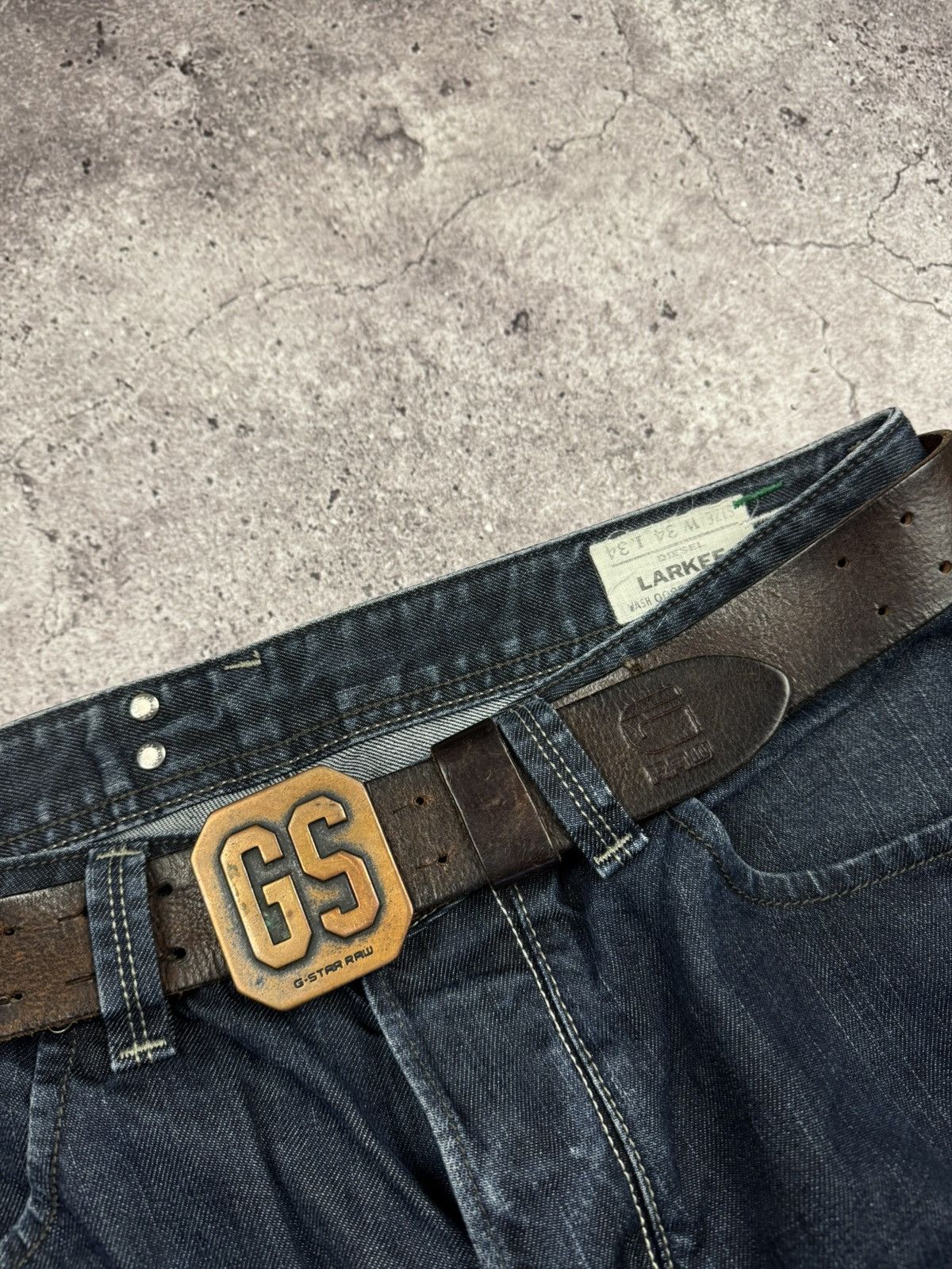 G-Star G-Star Raw Belt Leather Vintage Y2K Buckle Japanese Brand Size ONE SIZE - 5 Thumbnail