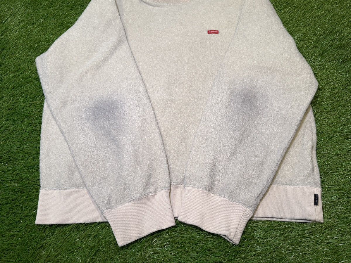 Supreme Supreme Mini Box Logo Patch Crewneck Fleece Natural Size US M / EU 48-50 / 2 - 5 Thumbnail