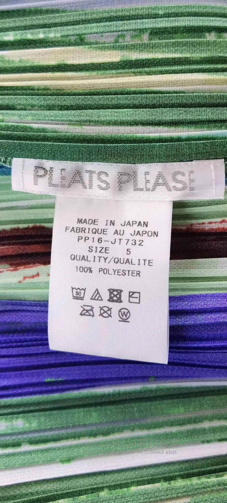 Issey Miyake Issey Miyake Leaf Vein Long-Sleeve Top Size XXL / US 16-18 / IT 52-54 - 3 Thumbnail