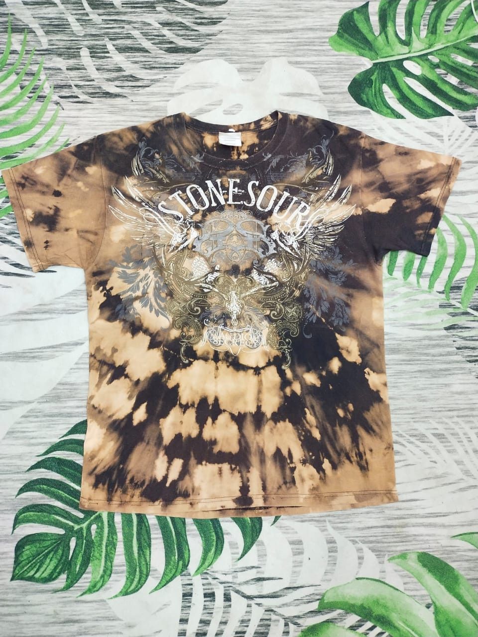 Japanese Brand Vintage STONE SOUR Rock band t shirt tie dye rare Size US L / EU 52-54 / 3 - 1 Thumbnail