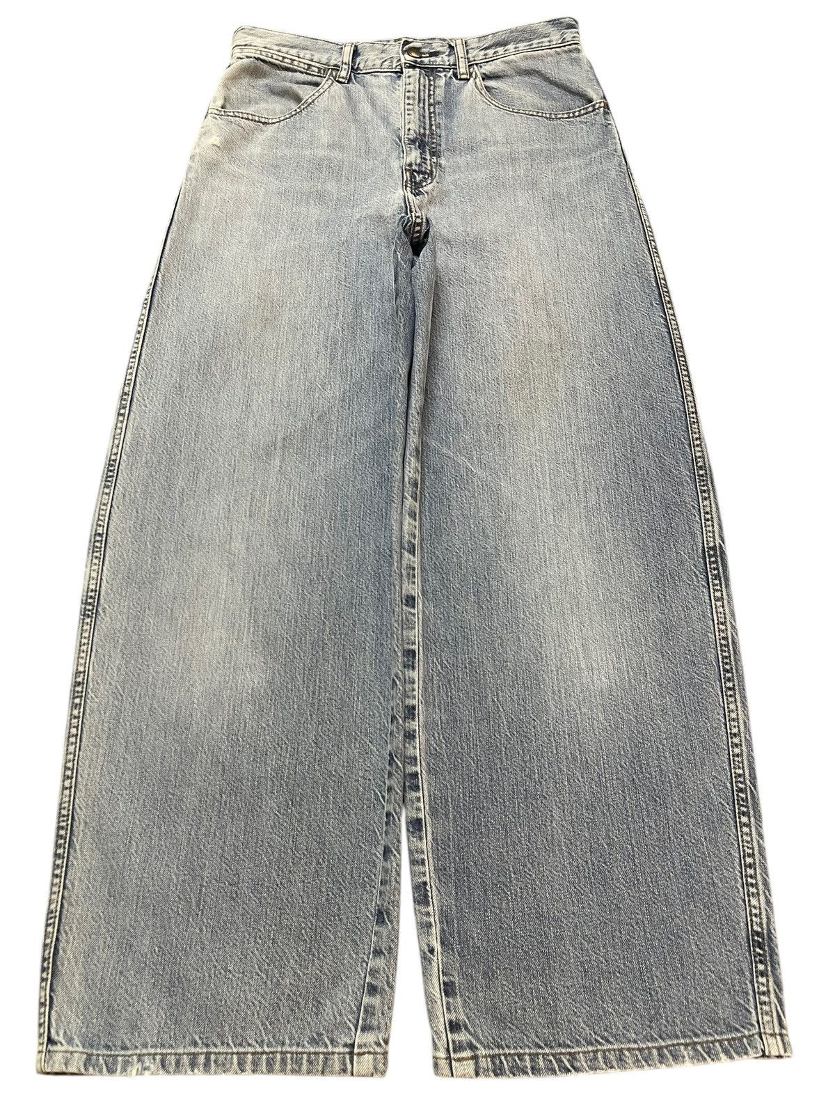 Uniqlo Vintage Japanese Uniqlo Blue Faded Wash Style Baggy Jeans Size US 30 / EU 46 - 1 Thumbnail