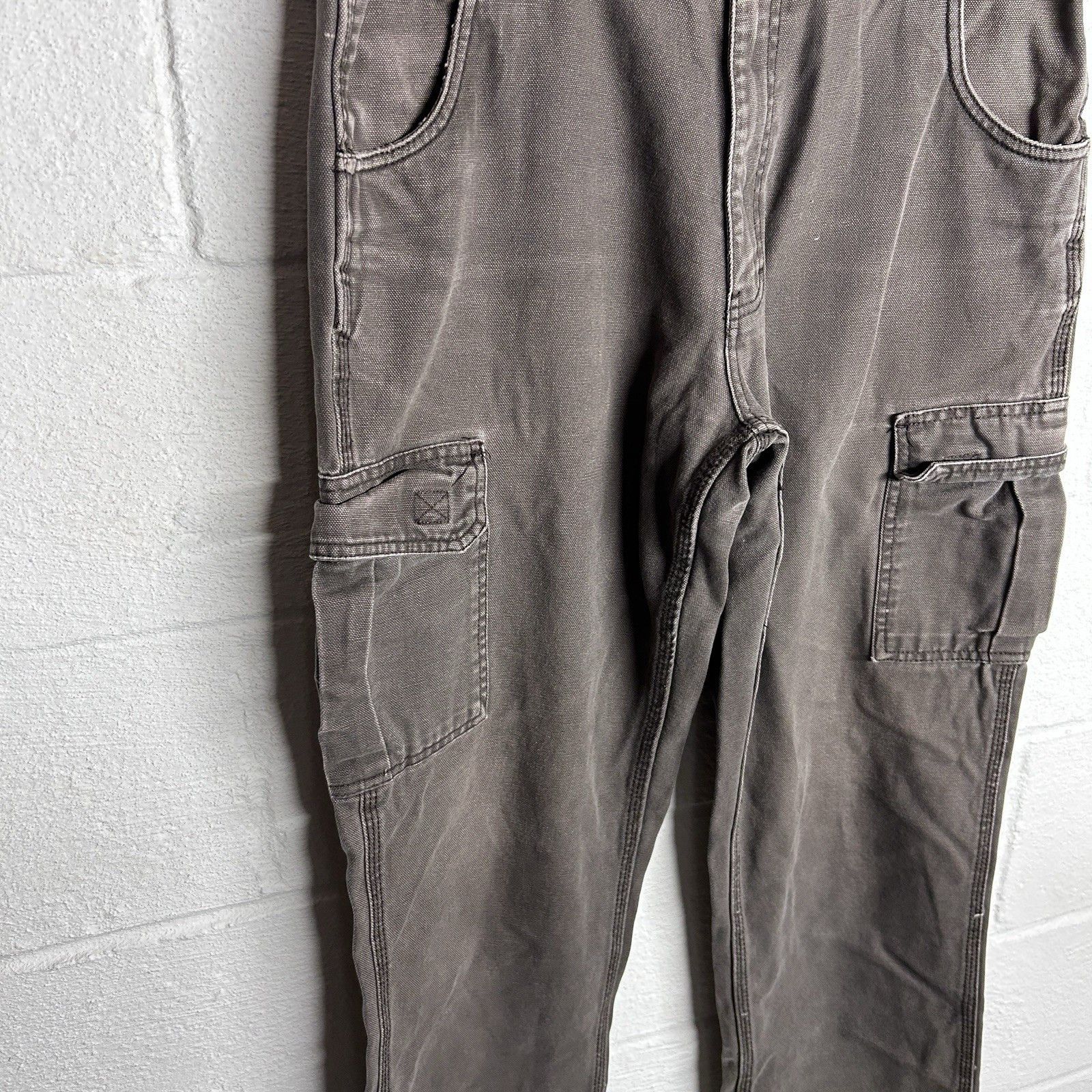Vintage Key Cargo Utility Canvas Mocha Pants Size 34x36 Size US 34 / EU 50 - 3 Thumbnail