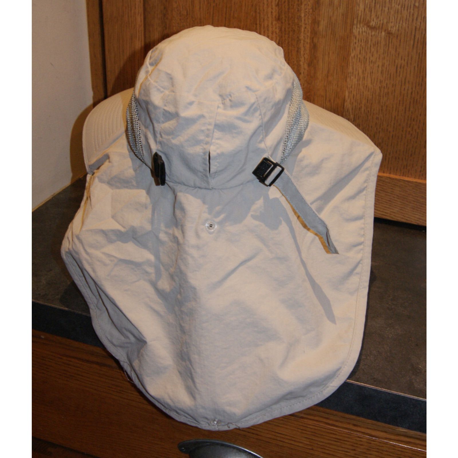 Other Camptrace Hat Cap Neck Flap Wide Brim Cotton Fishing Visor M Size ONE SIZE - 4 Thumbnail