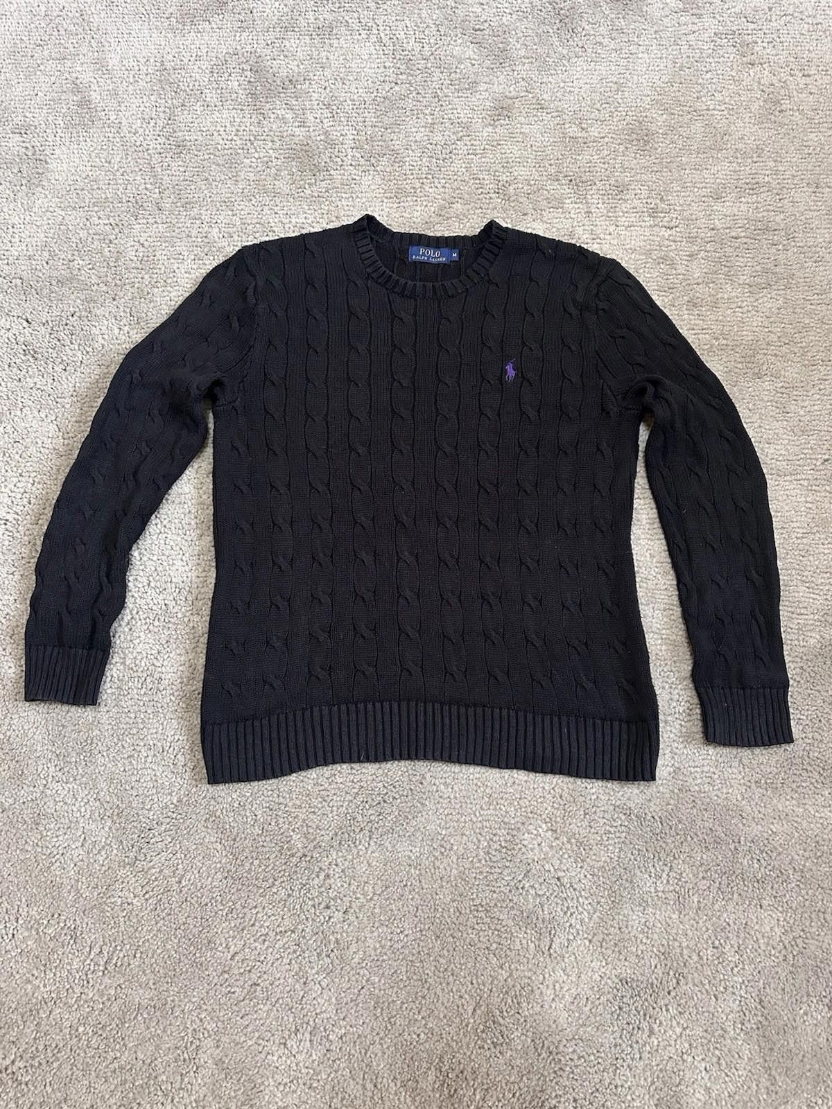 Polo Ralph Lauren Polo Ralph Lauren Wool Cashmere Cable Knit Sweater Men sz M Size US M / EU 48-50 / 2 - 1 Thumbnail