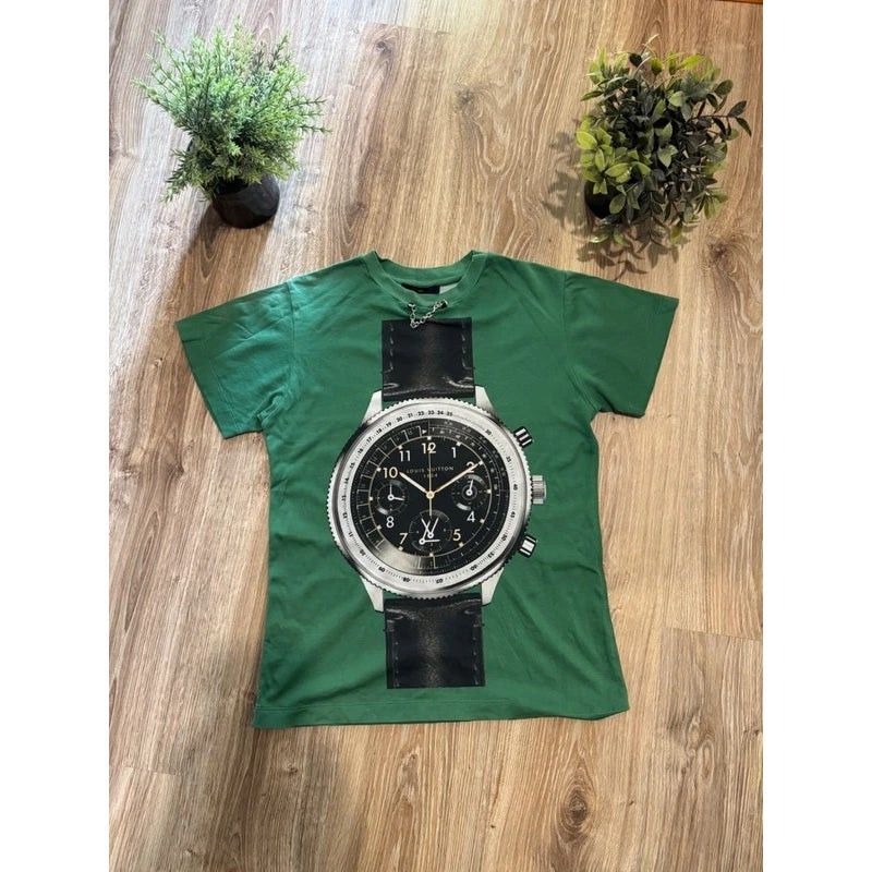 Louis Vuitton Louis Vuitton Green Tee Size US S / EU 44-46 / 1 - 1 Thumbnail