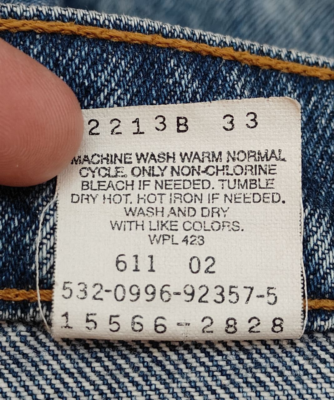 Levi's 90s Vintage Levis 566 Worn Baggy Denim Size US 34 / EU 50 - 6 Thumbnail