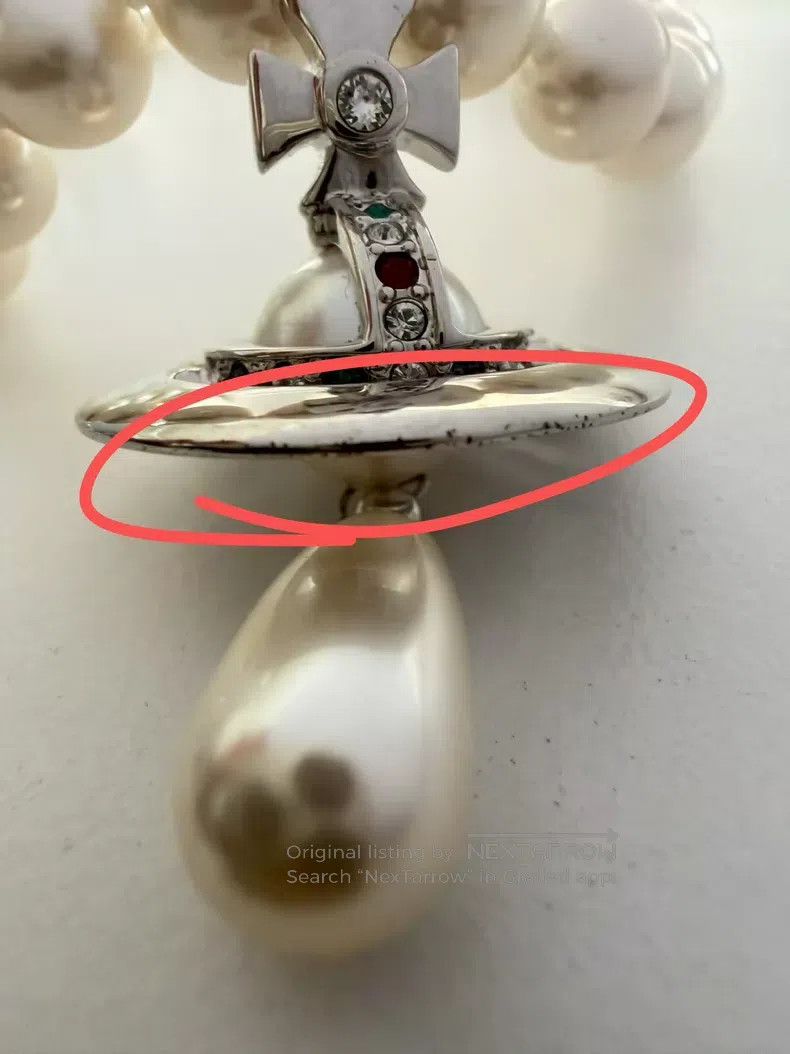 Vivienne Westwood Vivienne Westwood Saturn Pearl Necklace Size ONE SIZE - 6 Thumbnail