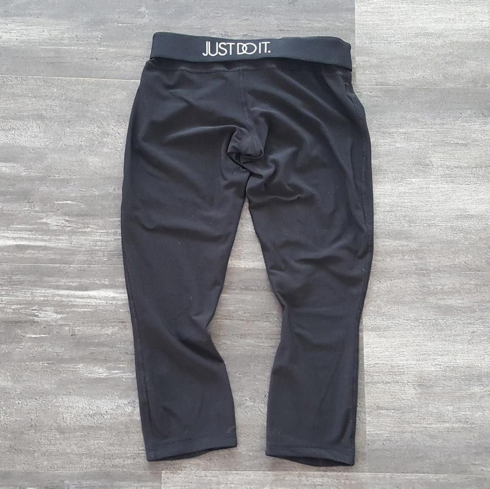Nike Black Nike Dri Fit Athletic Capri Size 28" / US 6 / IT 42 - 2 Thumbnail