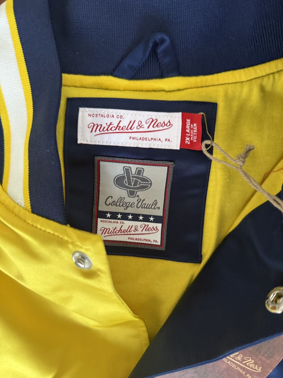 Mitchell & Ness Michigan University Mitchell & Ness Letterman Jacket Size US XXL / EU 58 / 5 - 2 Thumbnail