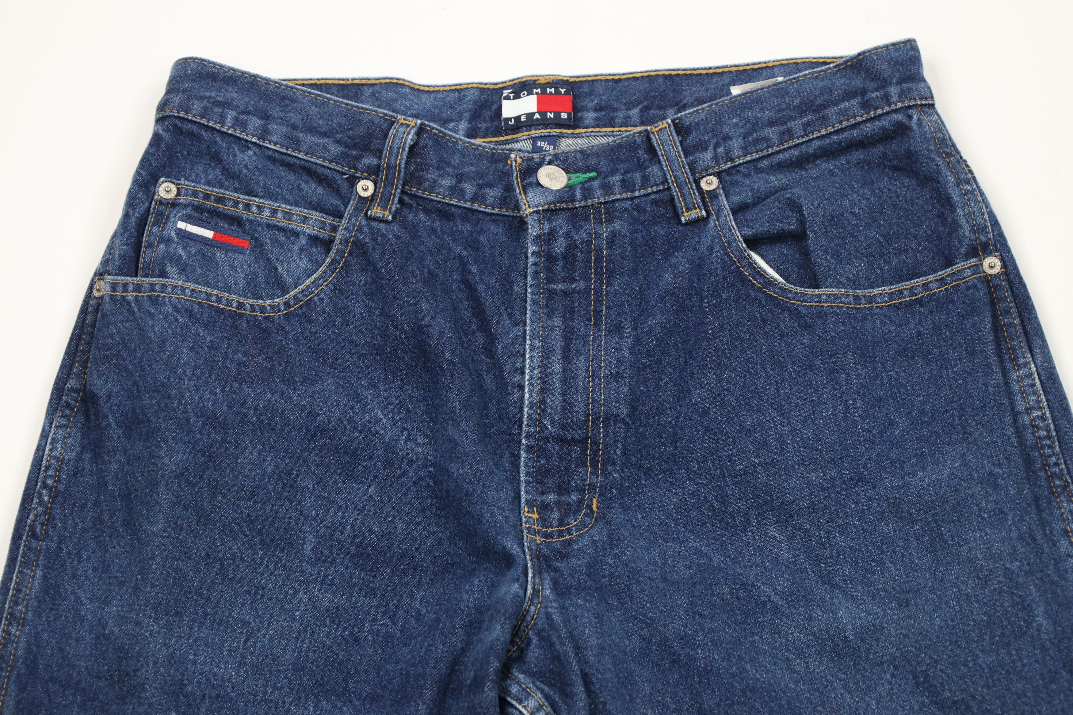 Tommy Hilfiger Vintage Y2K 2002 Tommy Hilfiger Wide Leg Dungaree Jeans Size US 32 / EU 48 - 2 Thumbnail