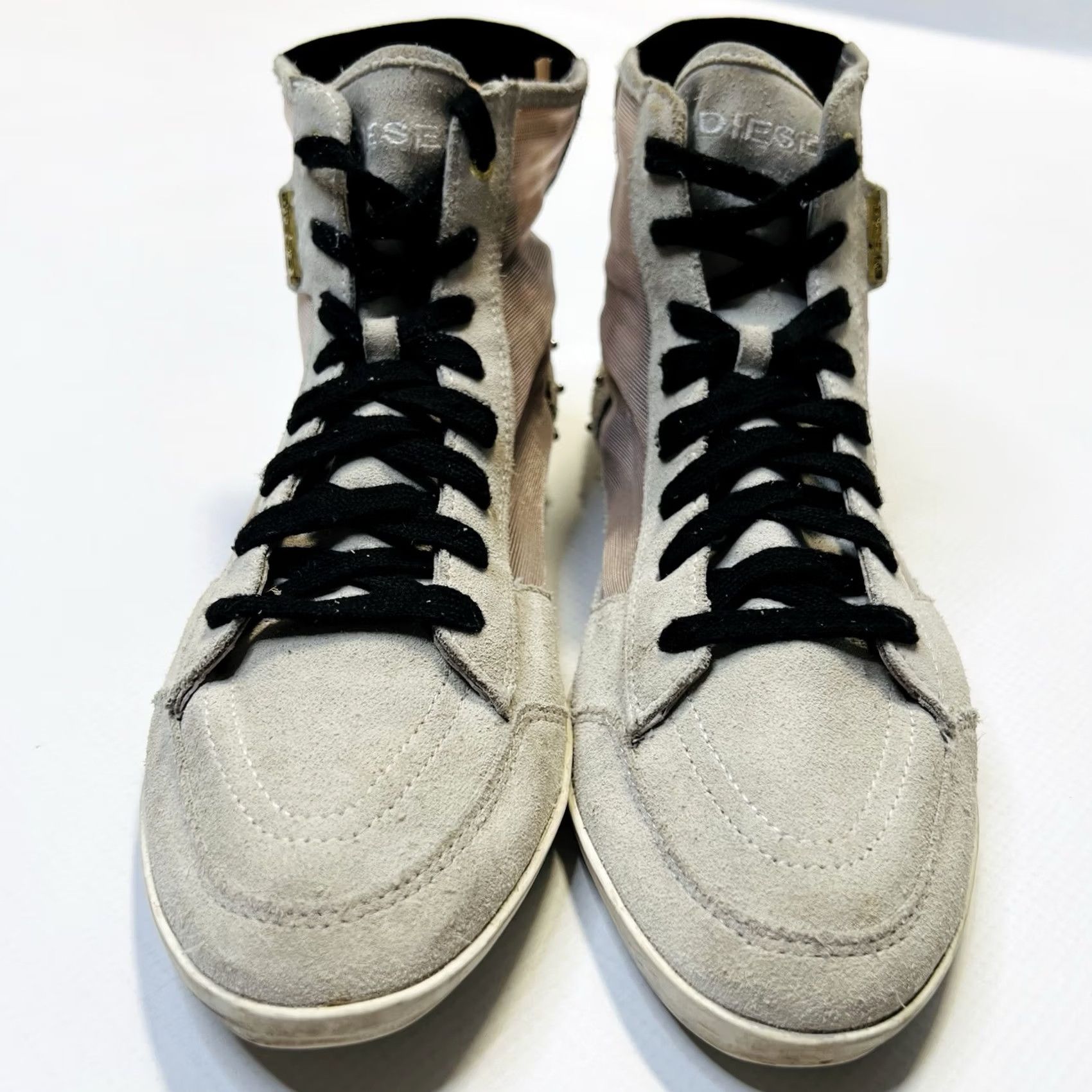 Diesel DIESEL Daily Kick Sneakers Women's High Top Black Cow Leather Rivets Logo Vintage EU 39 Top Trainers Size M / US 6-8 / IT 42-44 - 7 Thumbnail