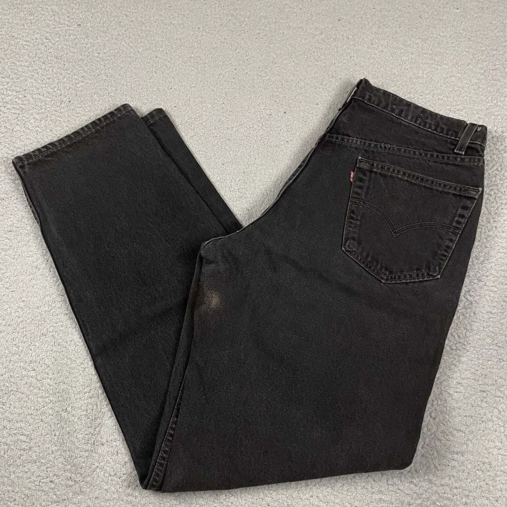 Levi's VINTAGE Levi's Jeans Mens 36x34 Black 550 Relaxed Dark Wash Denim Straight 5-Pocket Jeans Mens Levi's 550 Vintage 90s? Size US 36 / EU 52 - 2 Thumbnail