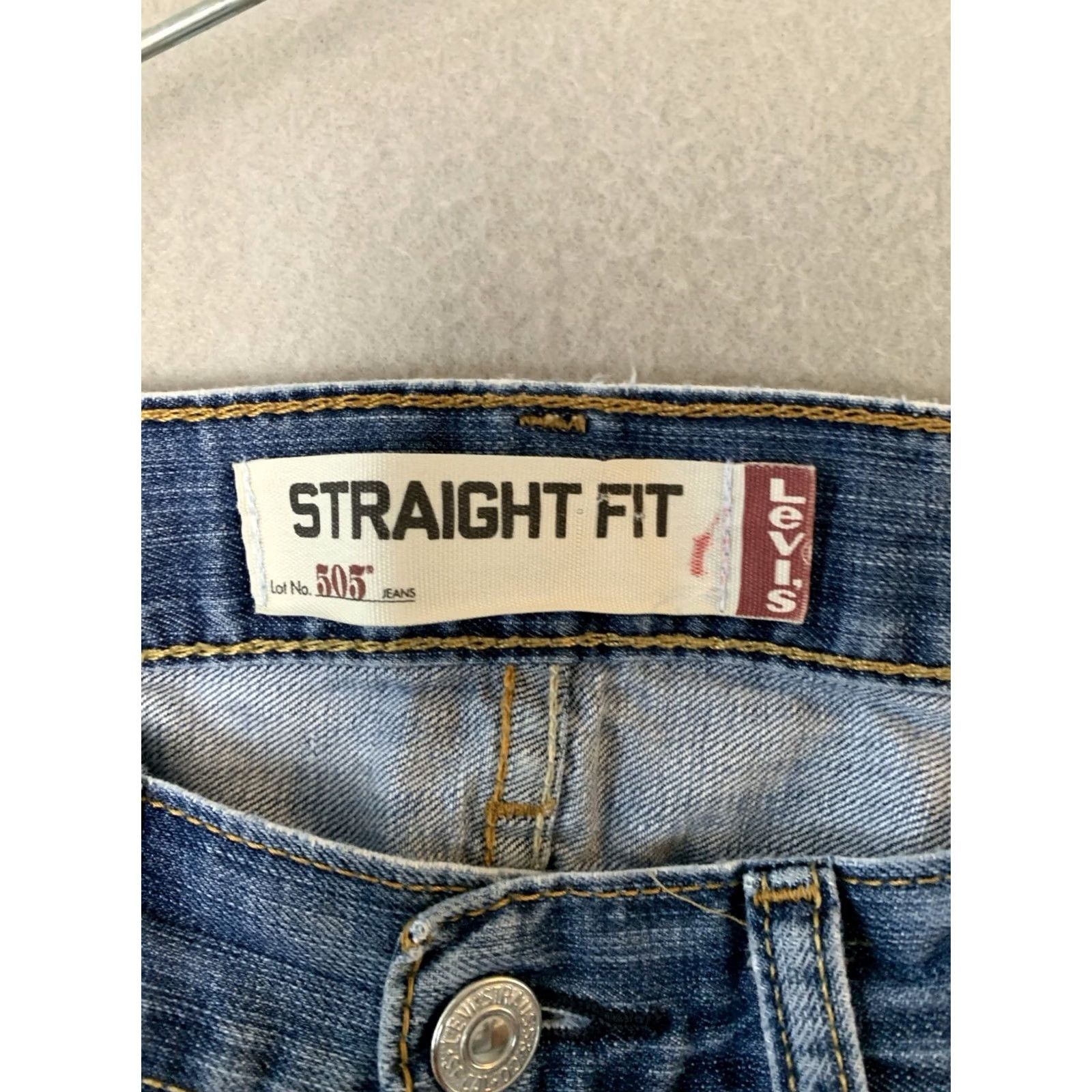 Levi's VINTAGE Levi's 505 Jeans Mens 34x34 Blue Straight Fit Denim 90s Cowboy Grunge USA 5-Pocket Mens Size US 34 / EU 50 - 4 Thumbnail