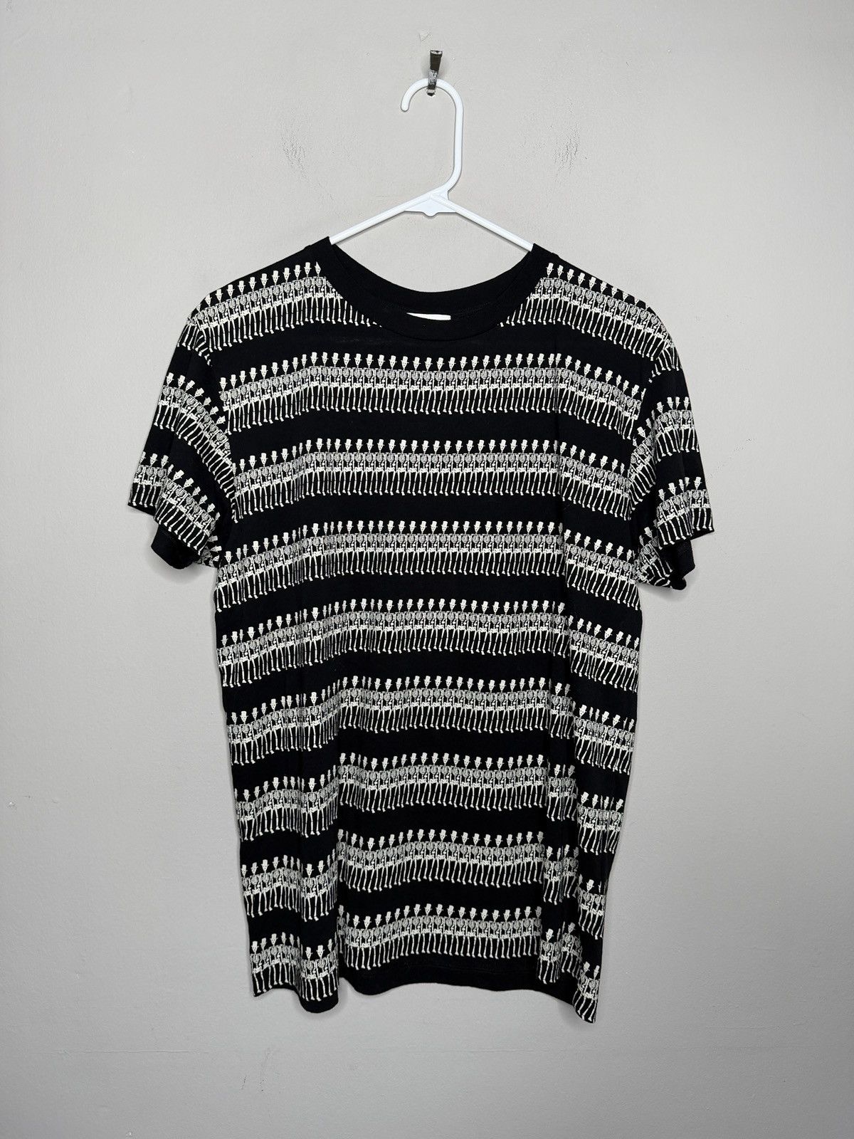 Saint Laurent Paris SLP Dancing Skeleton Top Hat Tee - Hedi Slimane Size US M / EU 48-50 / 2 - 1 Thumbnail