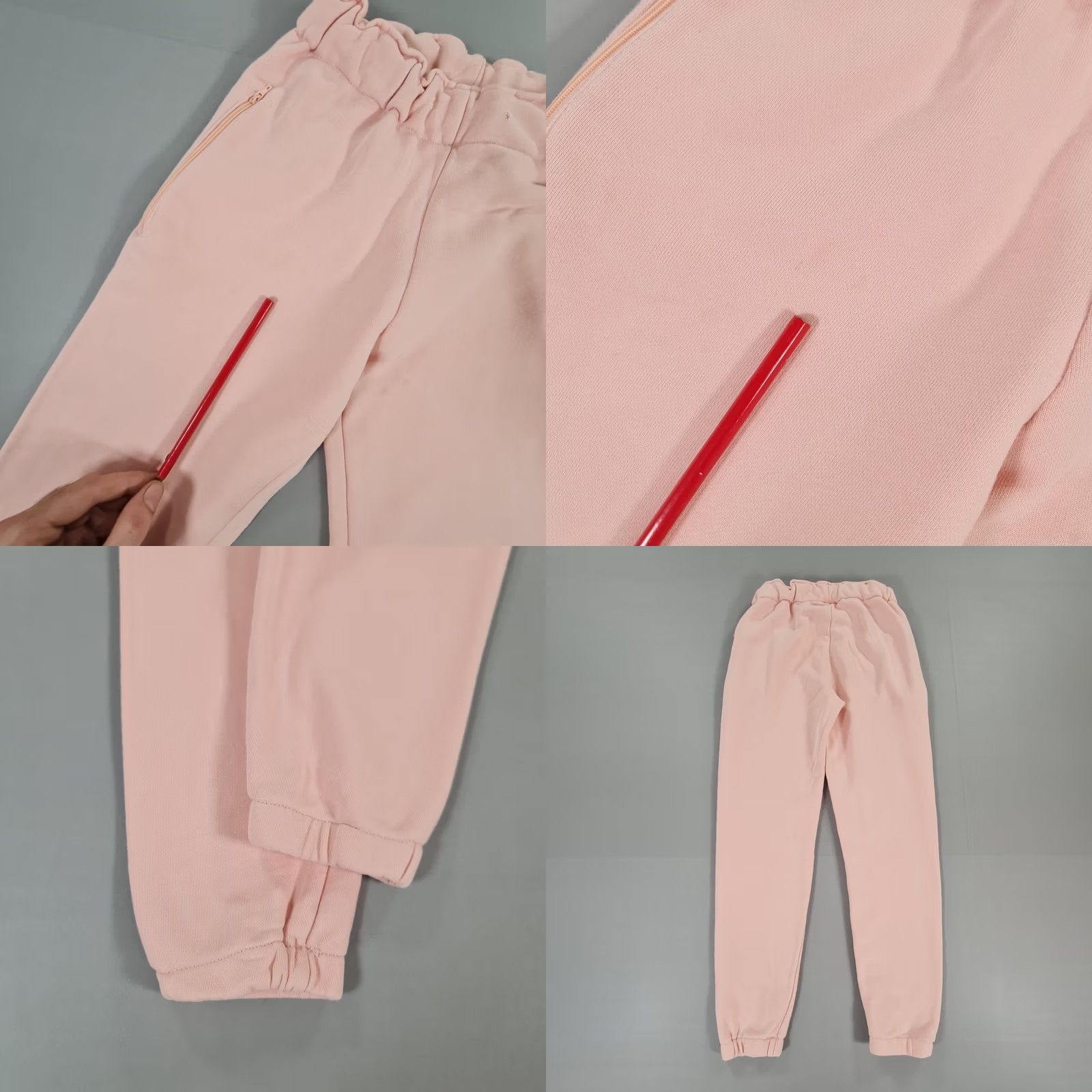Champion Vetements x Champion Womens Joggers Pink XS Cotton Blend Fleece Trousers 2017 City Sports Knit/Activewear Pants (XS) Womens Size 26" / US 2 / IT 38 - 8 Thumbnail
