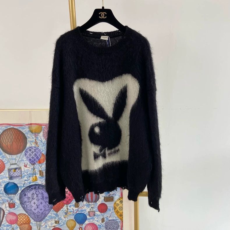 Saint Laurent Paris Saint Laurent Rabbit Pullover XL - dmc Size US XL / EU 56 / 4 - 1 Thumbnail