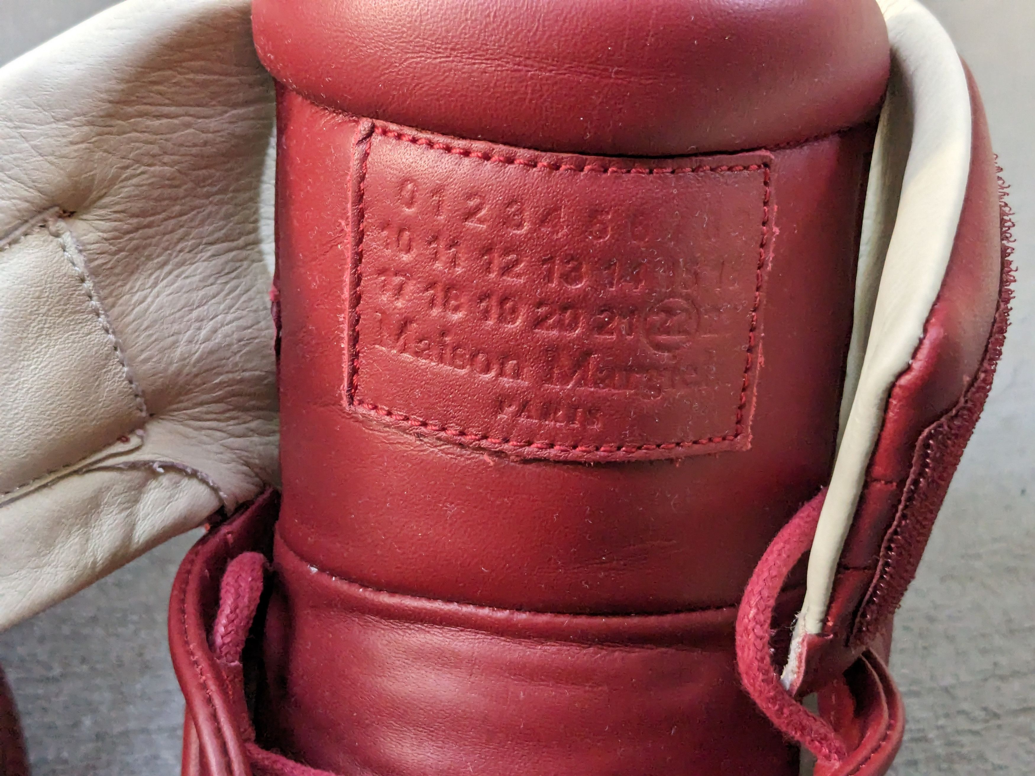 Maison Margiela Maison Margiela Future 9 Red Leather High Tops Size US 9 / EU 42 - 3 Thumbnail