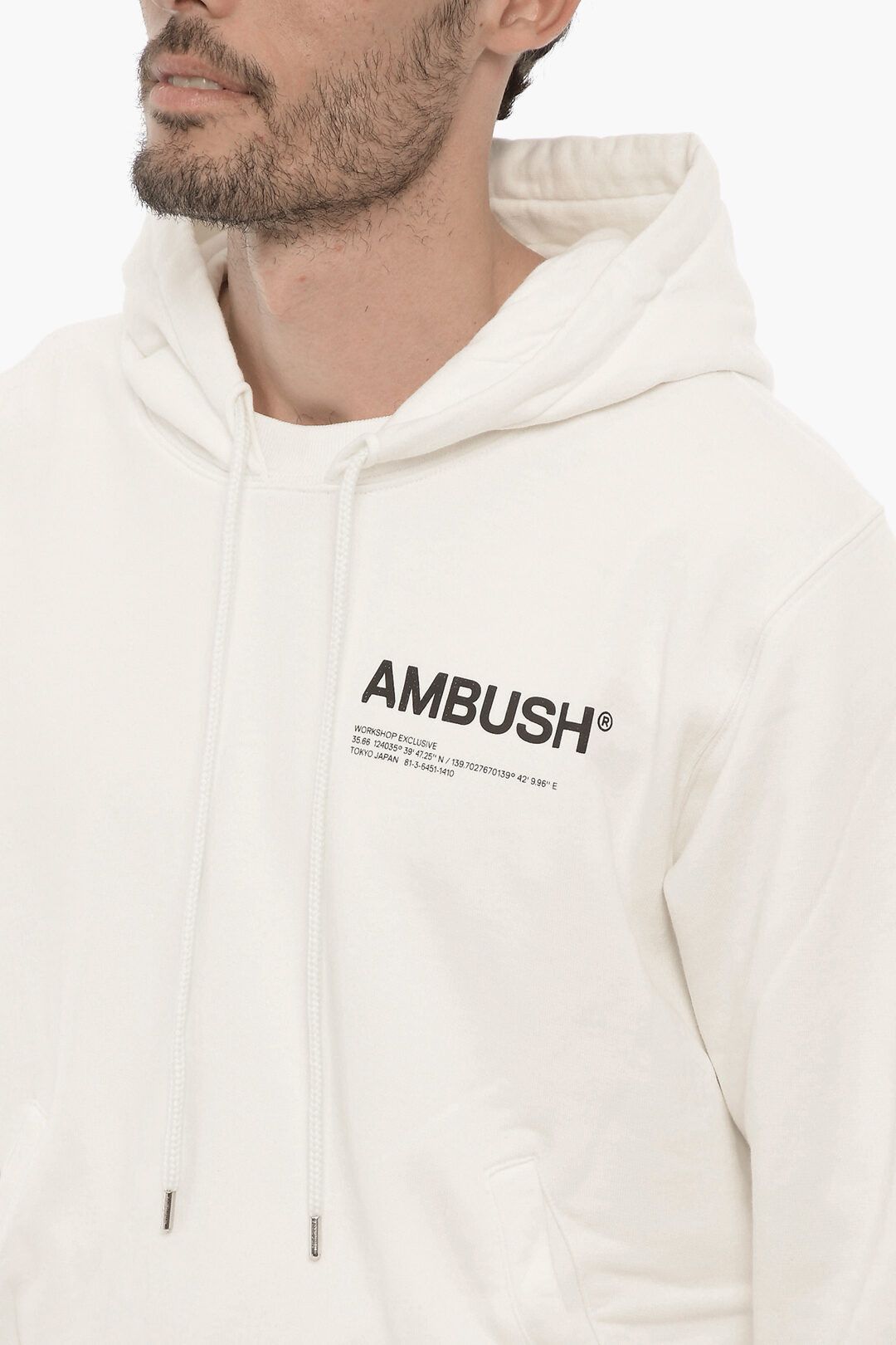 Ambush Design og1mm0925 Solid Color Hoodie in White Size US M / EU 48-50 / 2 - 3 Thumbnail