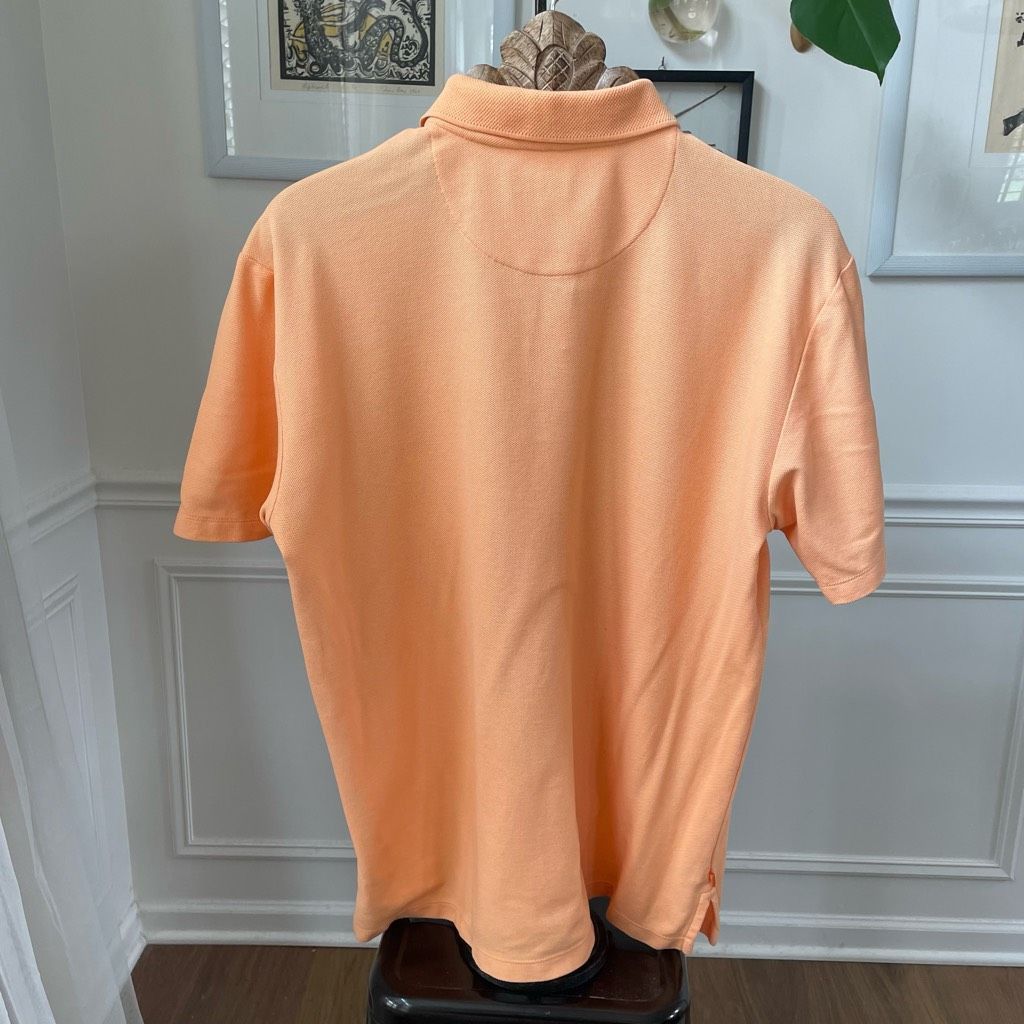 Tommy Bahama Tommy Bahama Orange Sherbet Polo Golf Shirt L Size US L / EU 52-54 / 3 - 3 Thumbnail