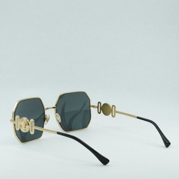 Versace 💯 NEWEST VERSACE VE2248 100287 GOLD GREY SQUARE SUNGLASSES Size ONE SIZE - 7 Thumbnail