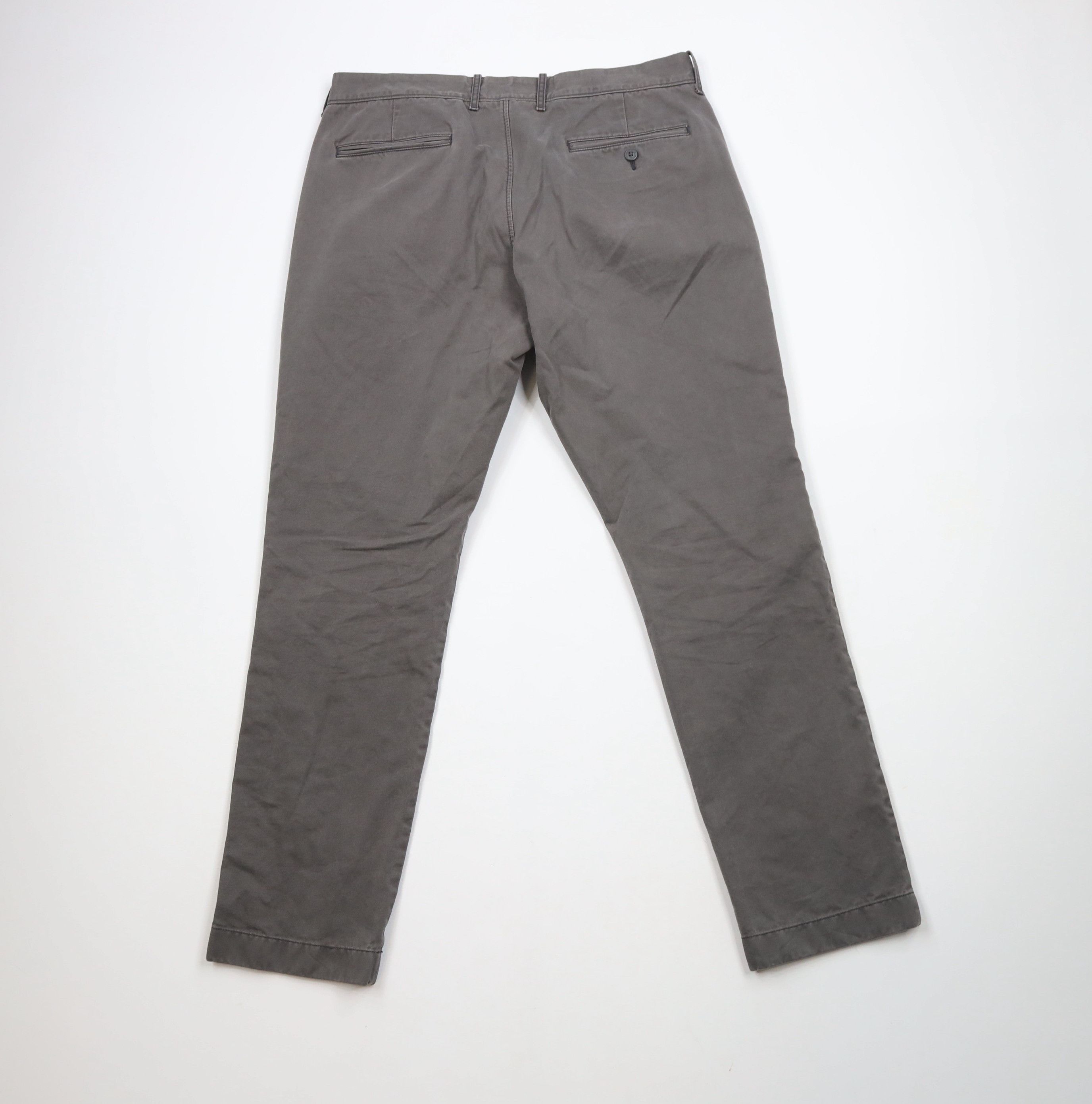 J.Crew × Vintage Vintage J Crew Straight Leg Cotton Chinos Chino Pants Gray Size US 35 - 11 Thumbnail