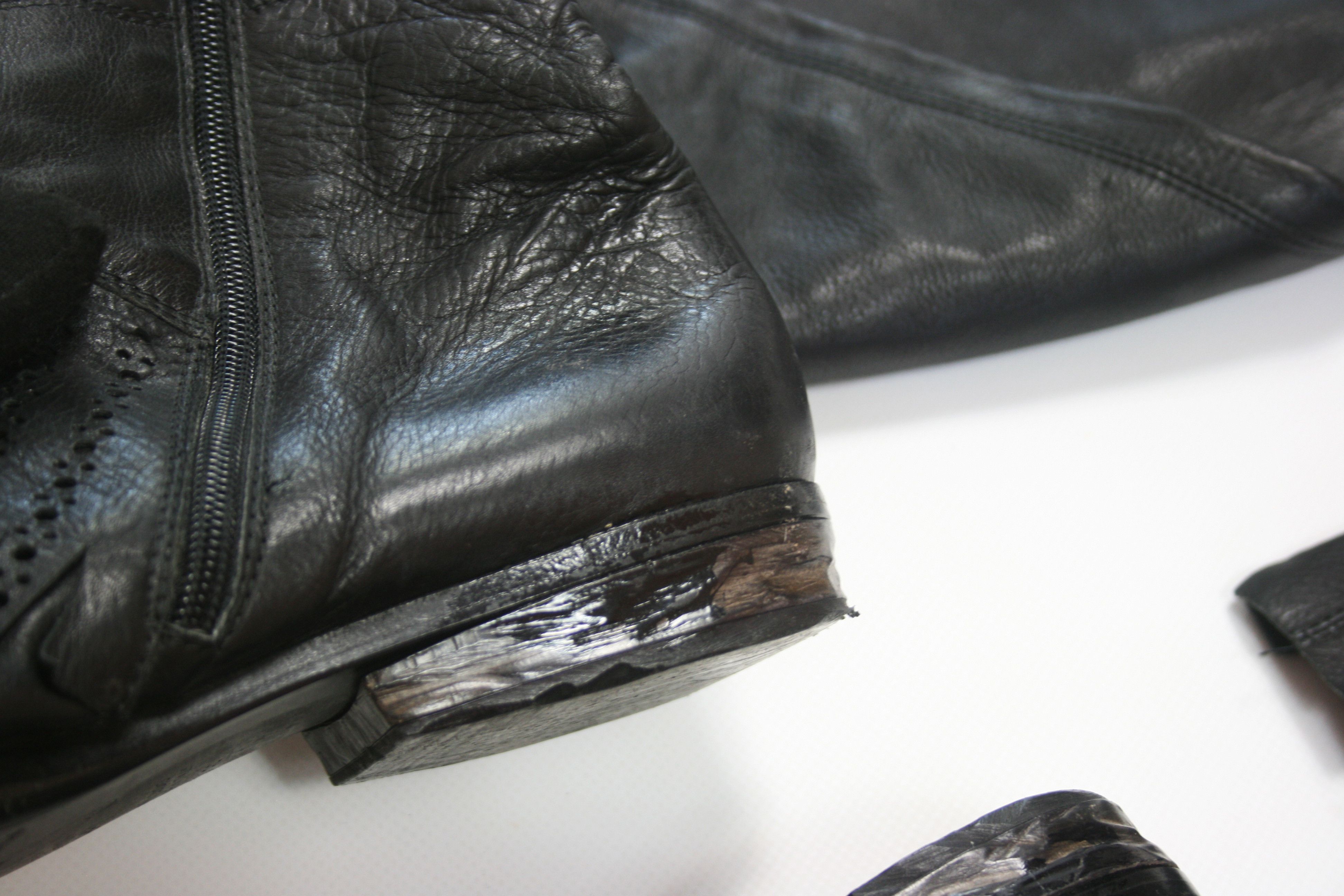 Marsell Square Toe Avant-Garde Leather High Boots Size US 9 / IT 39 - 11 Thumbnail