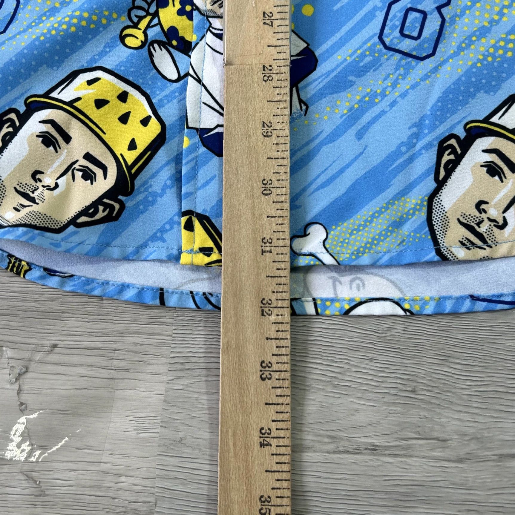 Vintage RSVLTS Shirt Mens Large Blue Baseball MLBPA Graphic Dino Dinosaur Button Up Size US L / EU 52-54 / 3 - 6 Thumbnail