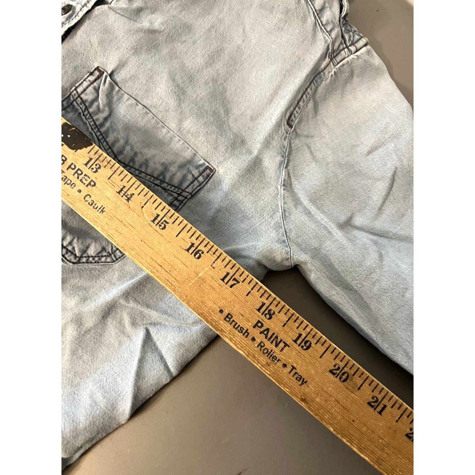 Express Express Shirt Women's XS Blue Button Up Collared Long Sleeve ChMbray Size XS / US 0-2 / IT 36-38 - 5 Thumbnail