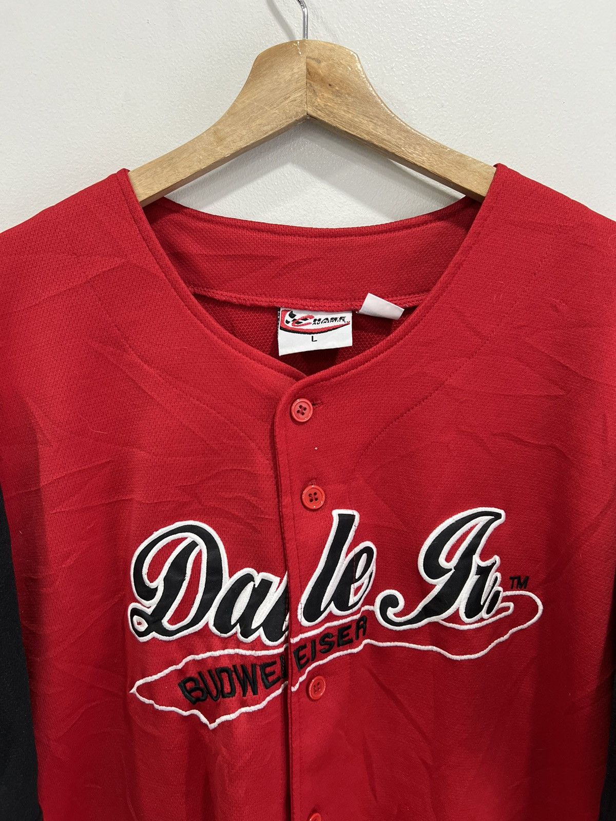 Vintage Vintage Dale Jr baseball jersey budwesier racing Size US L / EU 52-54 / 3 - 3 Thumbnail