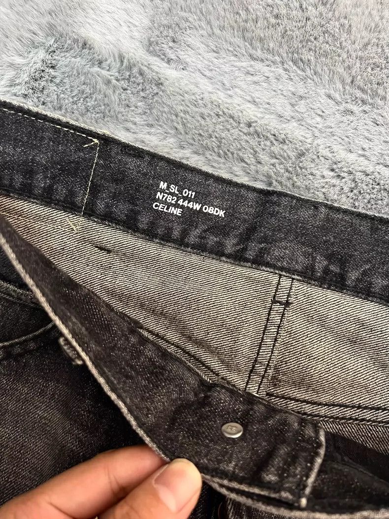 Celine Celine 23 Spring/Summer Smoky Black Washed Slim Straight Le Size US 27 - 3 Thumbnail