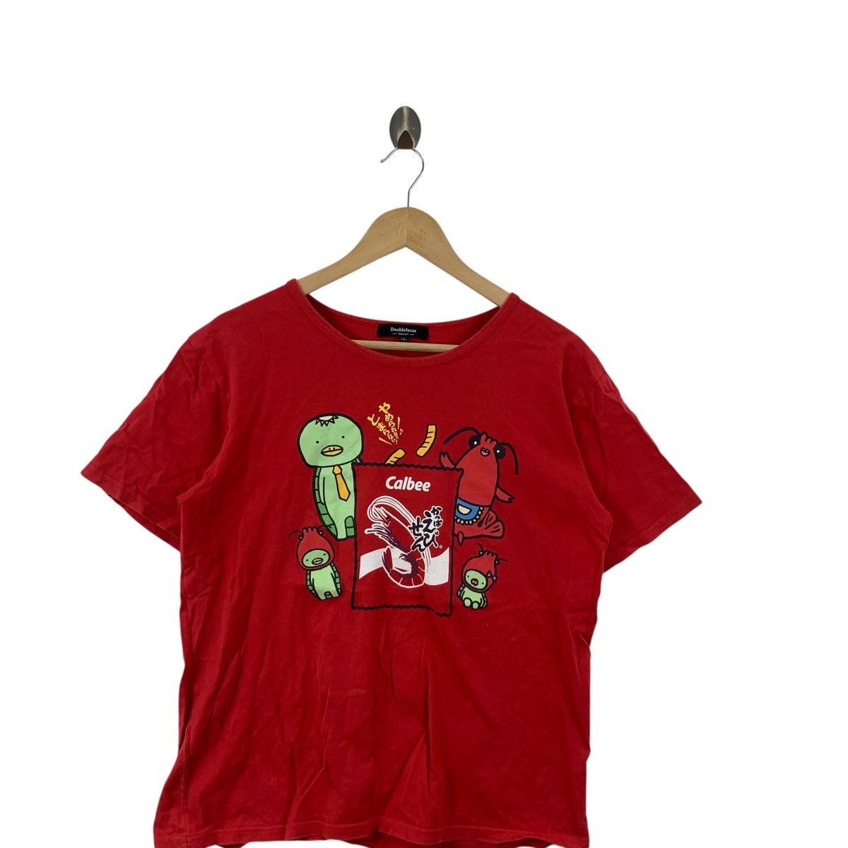 Other Doublefocus Calbee Snack Graphic Tee Red Cartoon Character Size L / US 10 / IT 46 - 5 Thumbnail