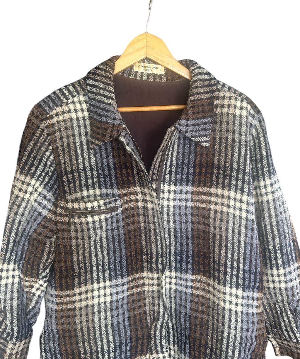 Japanese Brand × Vintage Vintage Christian Aujard Button Ups Wool Size XL / US 12-14 / IT 48-50 - 6 Thumbnail