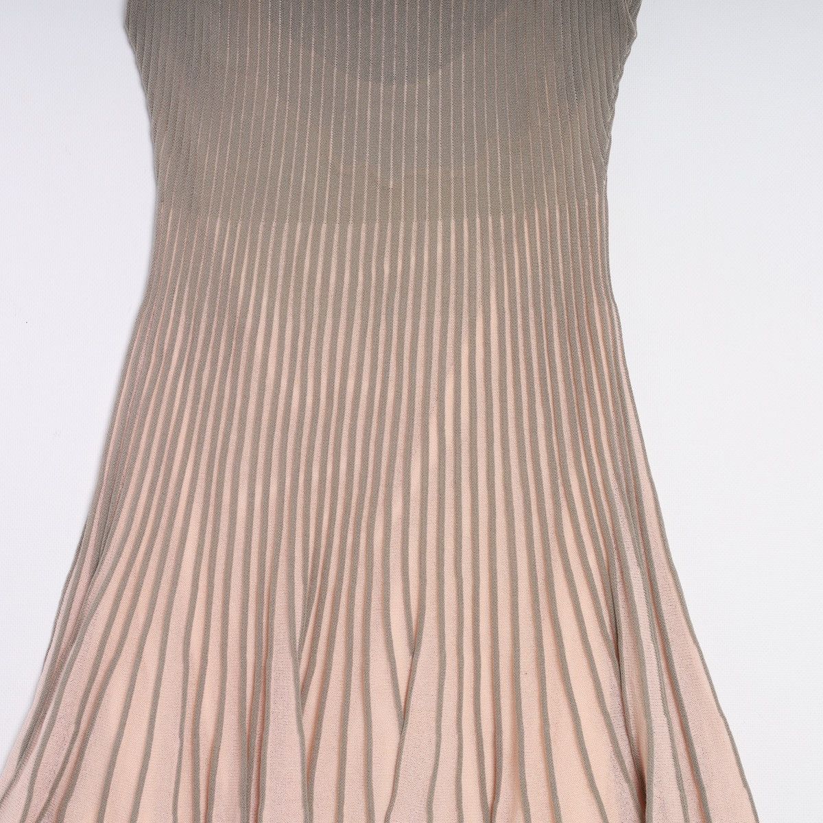Emporio Armani Emporio Armani Pink Grey Pleated Dress Cotton Viscose Nylon Size M / US 6-8 / IT 42-44 - 12 Thumbnail