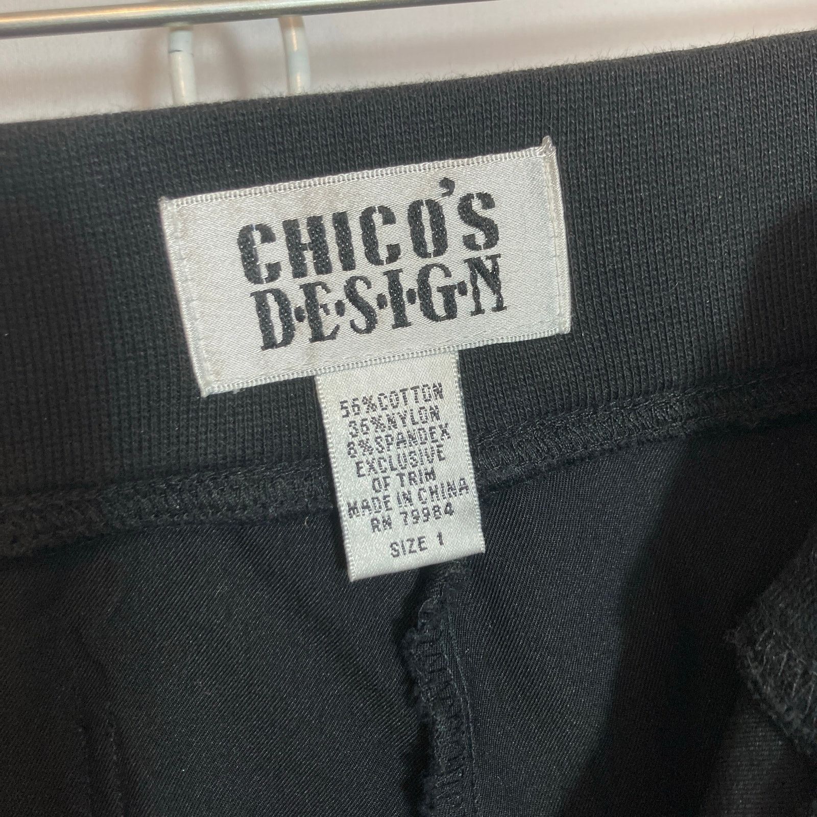 Chicos Chico’s Design Black Utility Two Piece Jacket Pants Set Size 30" / US 8 / IT 44 - 10 Thumbnail