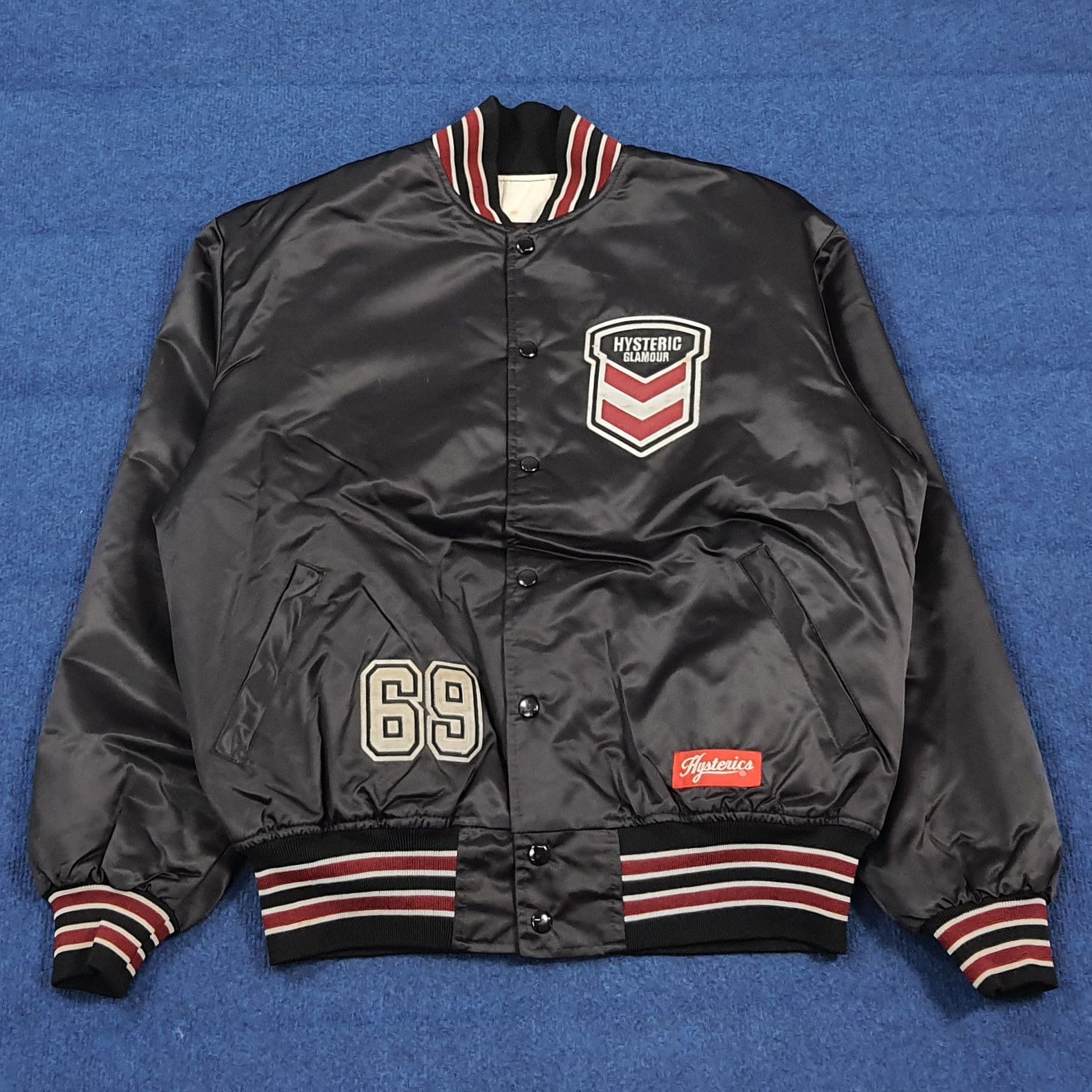 Hysteric Glamour Vintage Hysteric Glamour Hysteric Heavy Bomber Satin C303N3 Size US L / EU 52-54 / 3 - 3 Thumbnail