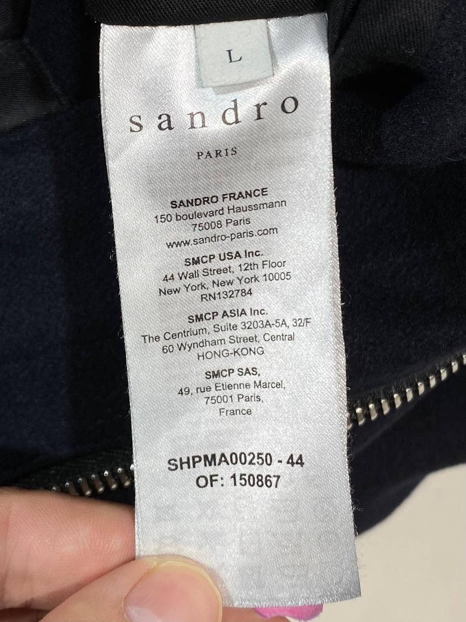 Sandro Sandro Paris Wool Coat Men Jacket Size US L / EU 52-54 / 3 - 16 Thumbnail