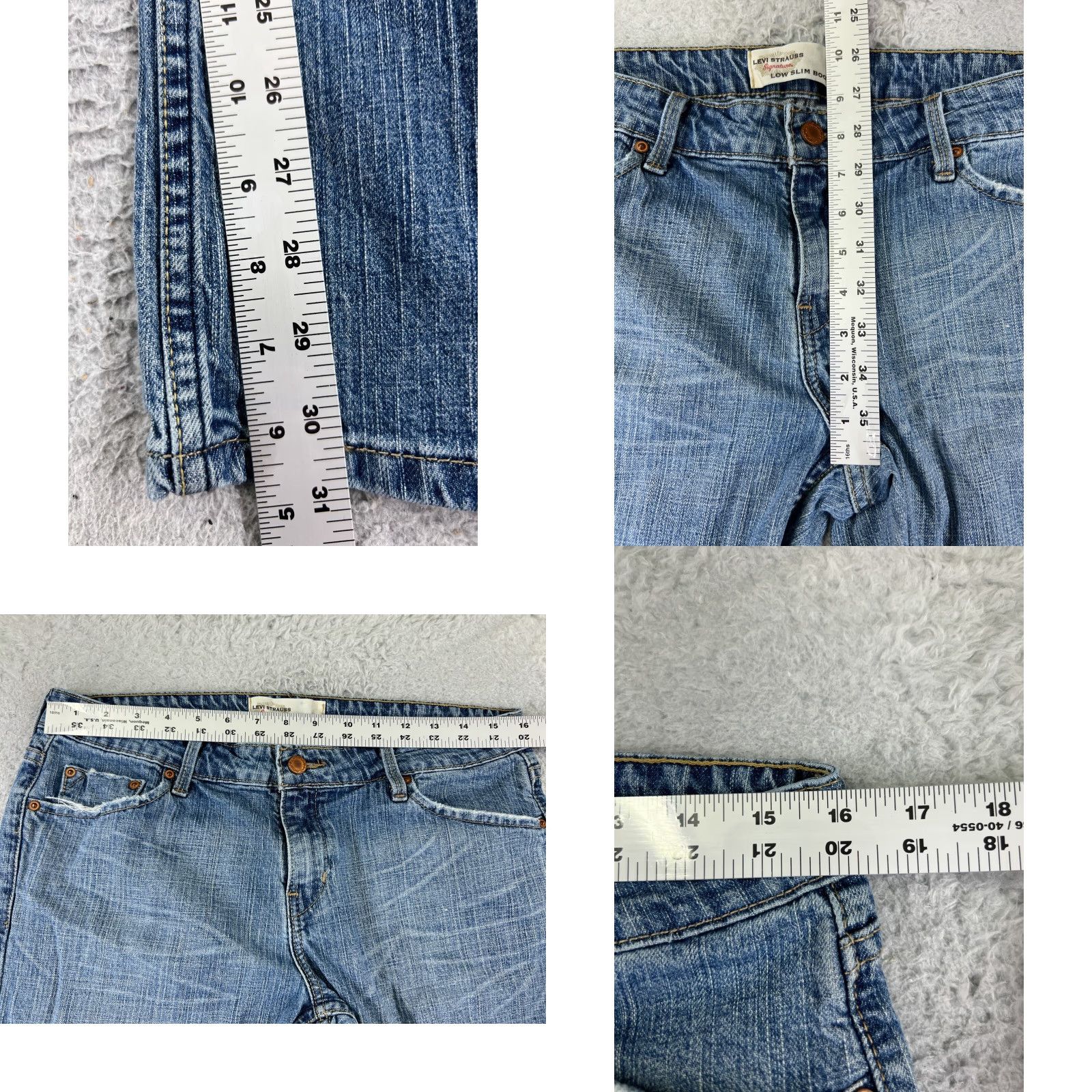 Levi's Levi's Jeans Juniors 13 Blue Denim Bootcut 31x31 Slimming 5-Pocket Cowboy Size 34" / US 12 / IT 48 - 8 Thumbnail