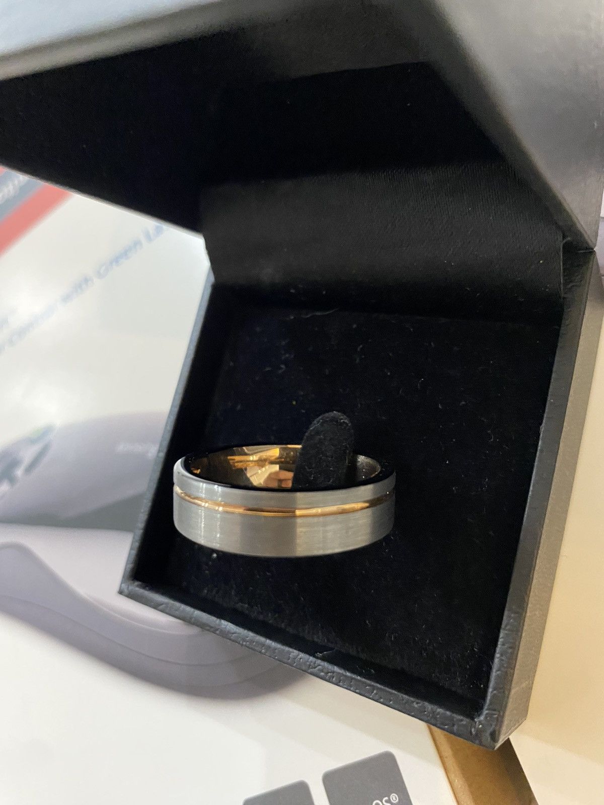 Vintage King Will Authentic Tungsten and Silver 925 Ring Size 10 Size ONE SIZE - 2 Thumbnail