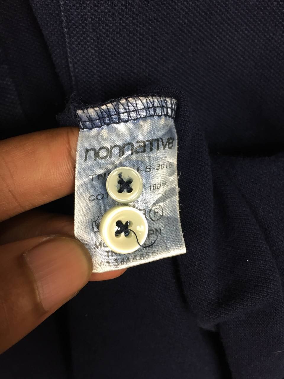 Japanese Brand × Nonnative × Vintage Vtg Nonnative Indigo-Dyed Mesh Pocket Polo Tee Size US M / EU 48-50 / 2 - 9 Thumbnail