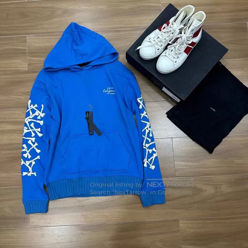 Amiri Amiri Blue bone sweater Size US M / EU 48-50 / 2 - 1 Thumbnail