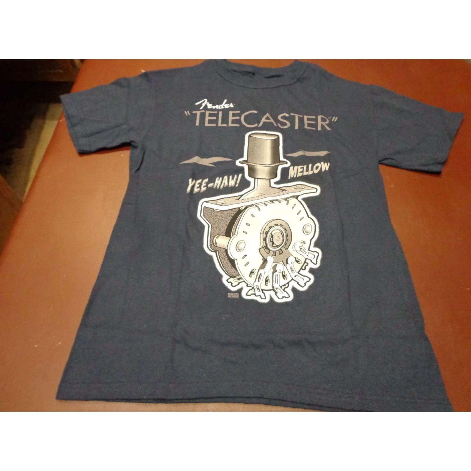 Fender Fender Telecaster T-Shirt BLUE Small Mens Regular Crew Neck Short Sleeve Guitar Graphic YEE HAW! MELLOW The Spirit of Rock N Roll Size US S / EU 44-46 / 1 - 2 Thumbnail