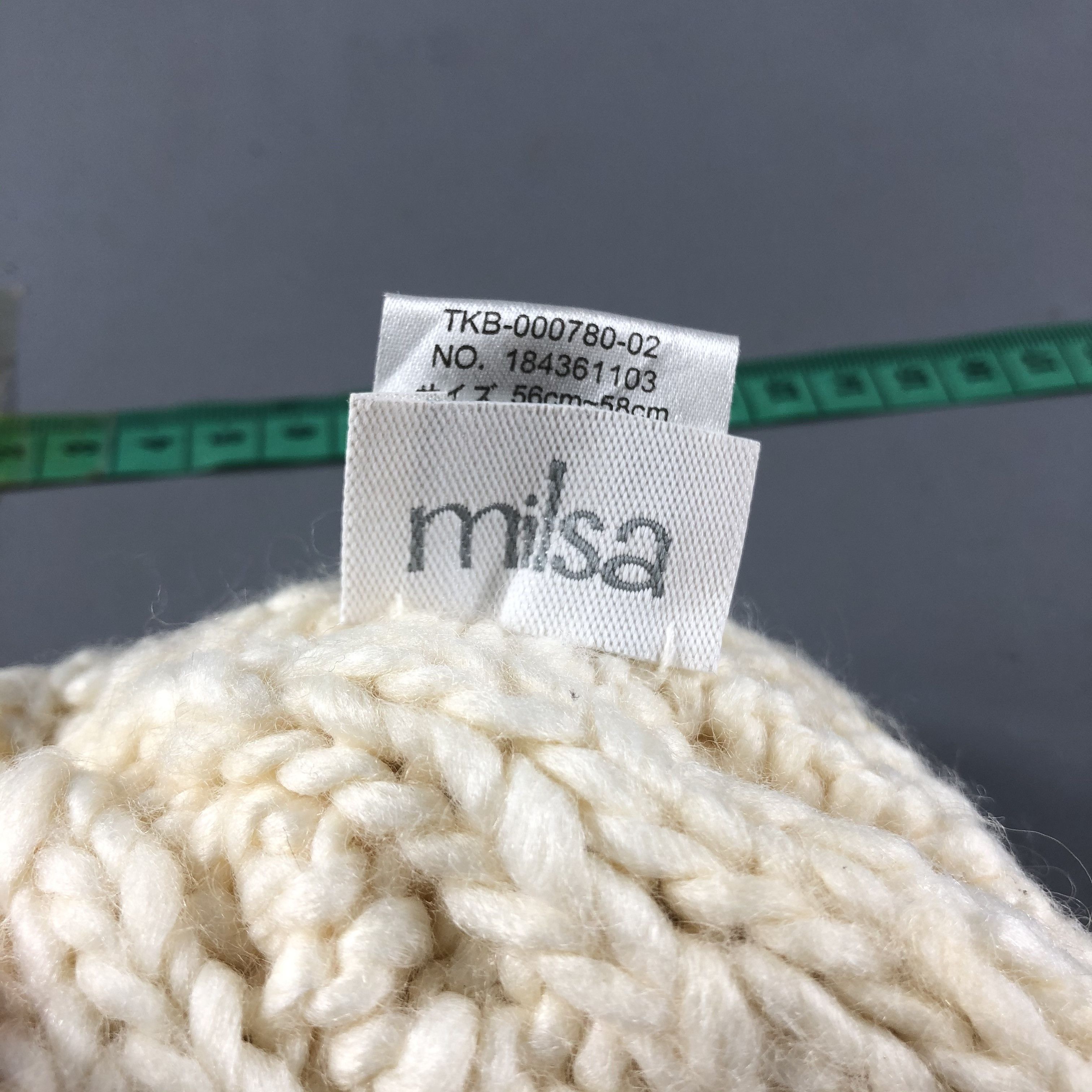 Japanese Brand Milsa Cable Knit Earflap Bobbles Beanie Snowcap B633 Size ONE SIZE - 4 Thumbnail